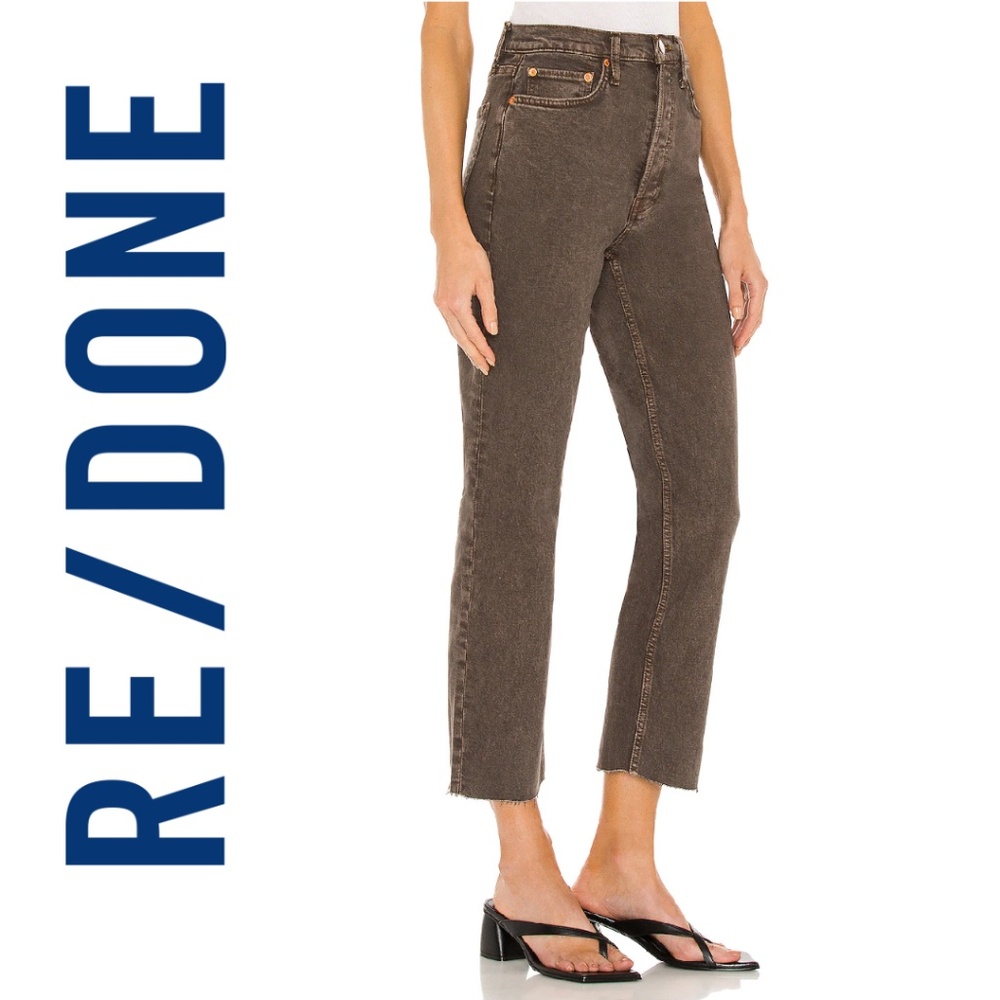 RE/DONE Originals 70s Ultra High Rise Stove Pipe Leg Jeans Size 25